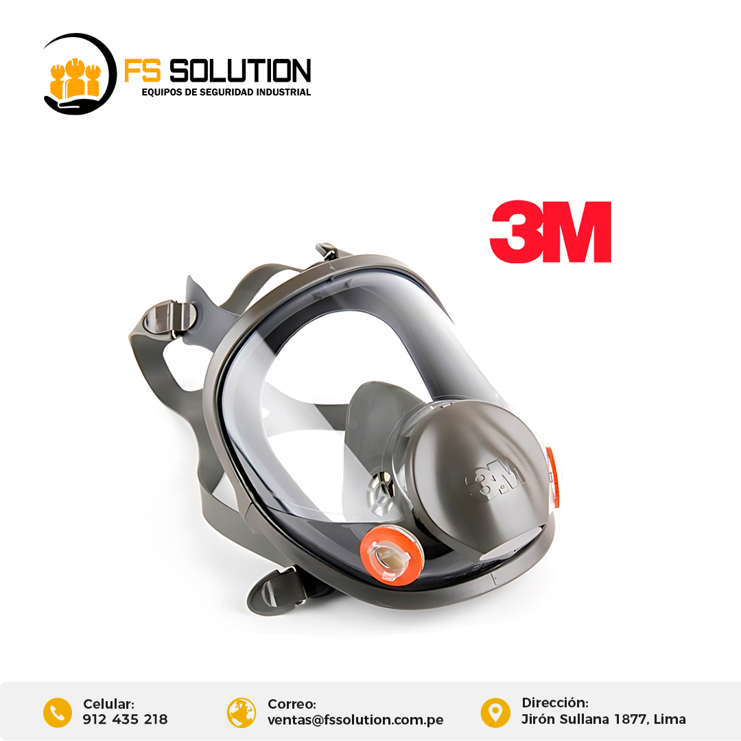RESPIRADOR REUTILIZABLE DE CARA COMPLETA 6900 3M