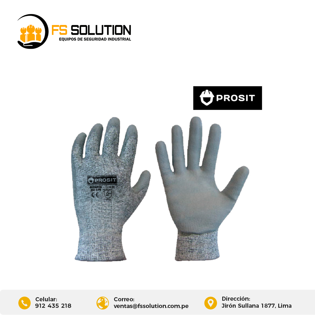 GUANTES ANTICORTE CUT 5 – MARCA PROSIT