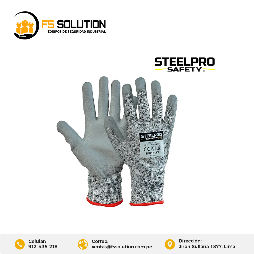 GUANTES MULTIFLEX CUT 5 STEELPRO