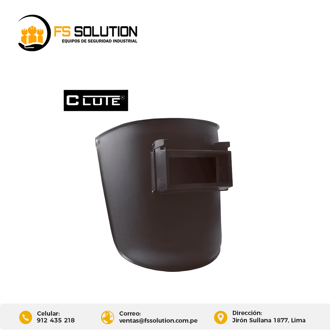 MÁSCARA DE SOLDAR CLUTE ADAPTABLE A CASCO