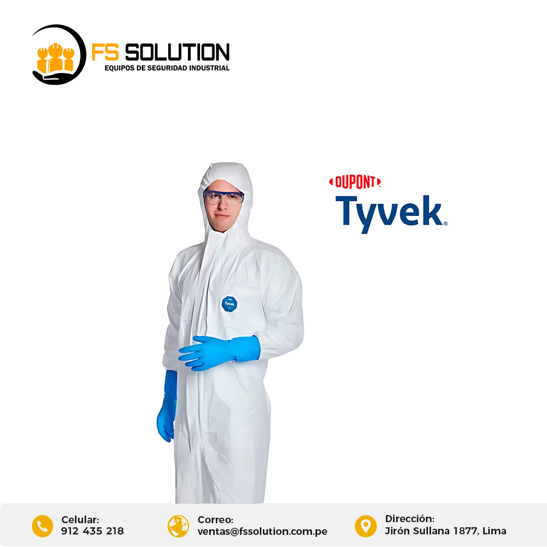 TRAJE DUPONT TYVEK 500TRAJE DUPONT TYVEK 500